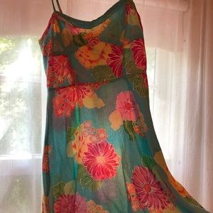 Floral shift dress